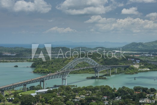 Bild på Bridge of the Americas Panama Canal Panama city Central America